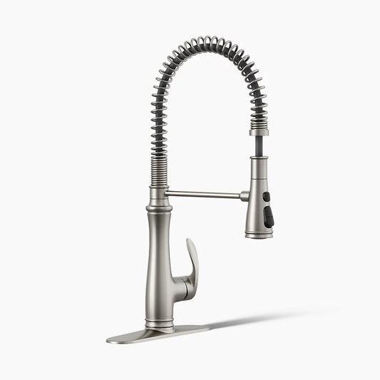 Bellera Semi-professional kitchen sink faucet with three-function sprayhead