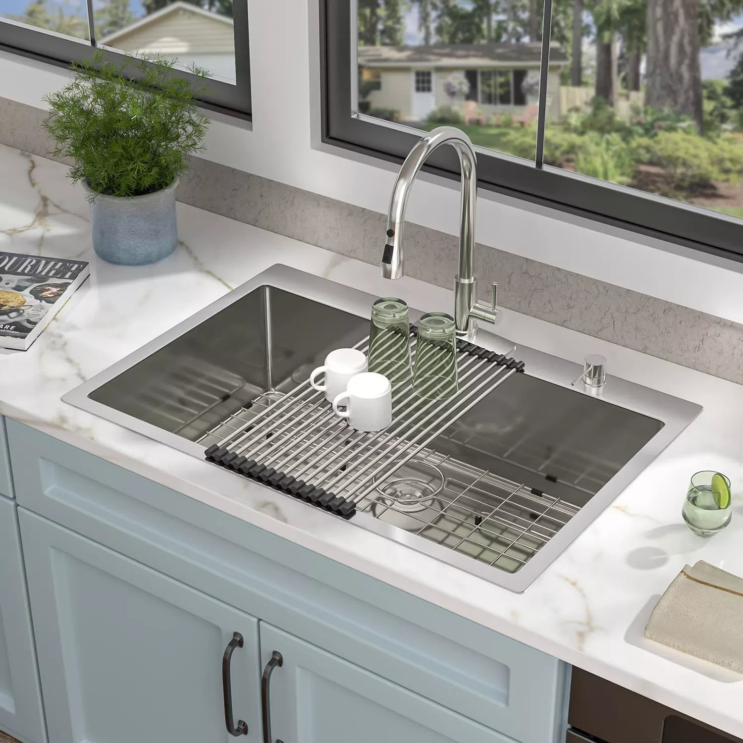Summit Stainless Steel Topmount Kitchen Sink