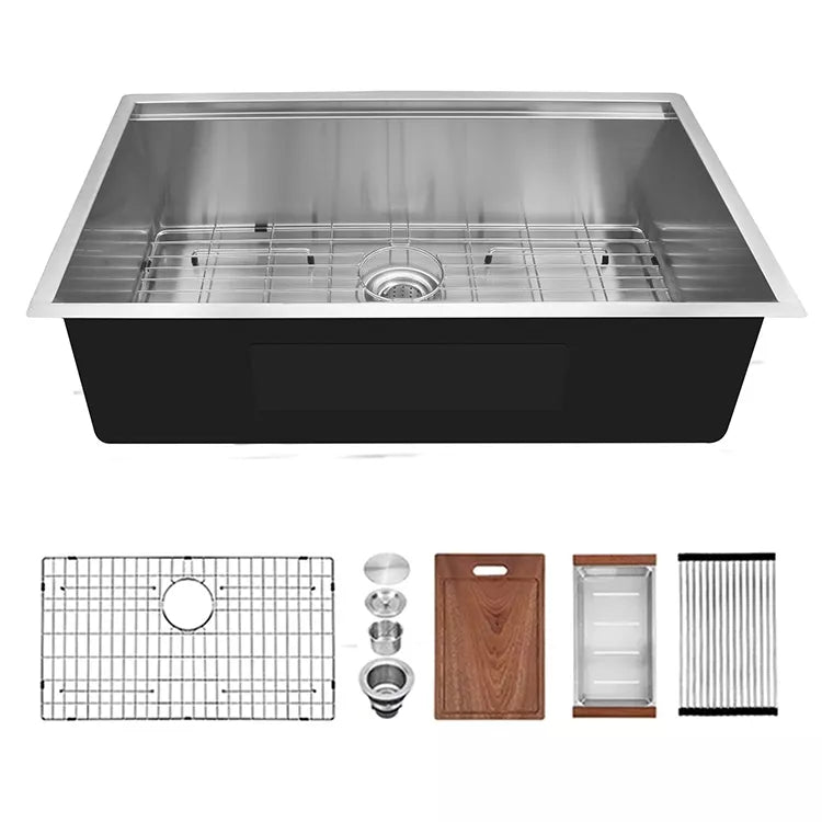 Apex Stainless Steel Undermount Kitchen Sink with Workstation