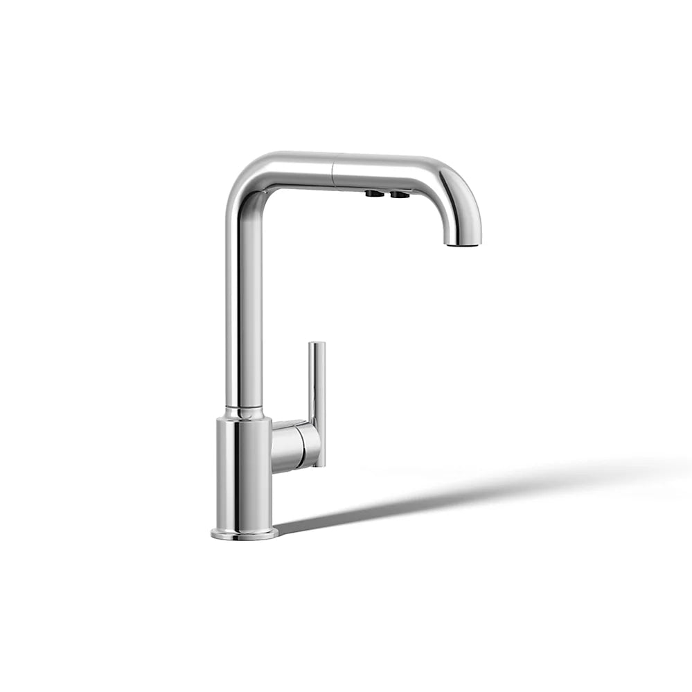 Purist Pull-Out Kitchen Sink Faucet w/ Three-Function Sprayhead