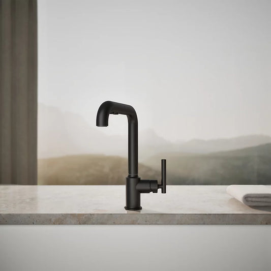Purist Pull-Out Kitchen Sink Faucet w/ Three-Function Sprayhead