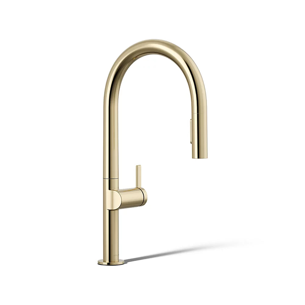 Pull-down kitchen sink faucet