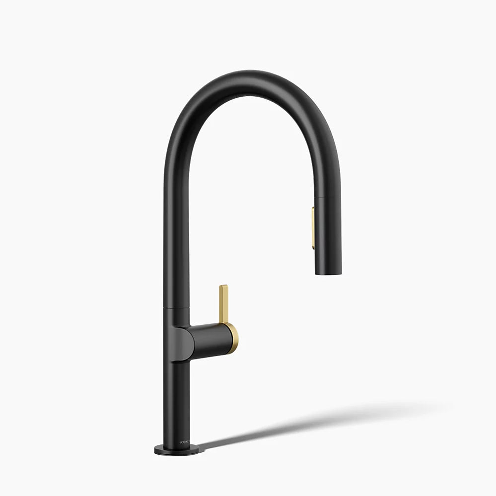 Pull-down kitchen sink faucet