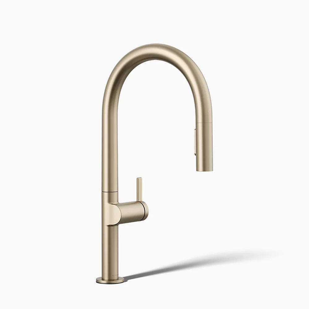Pull-down kitchen sink faucet