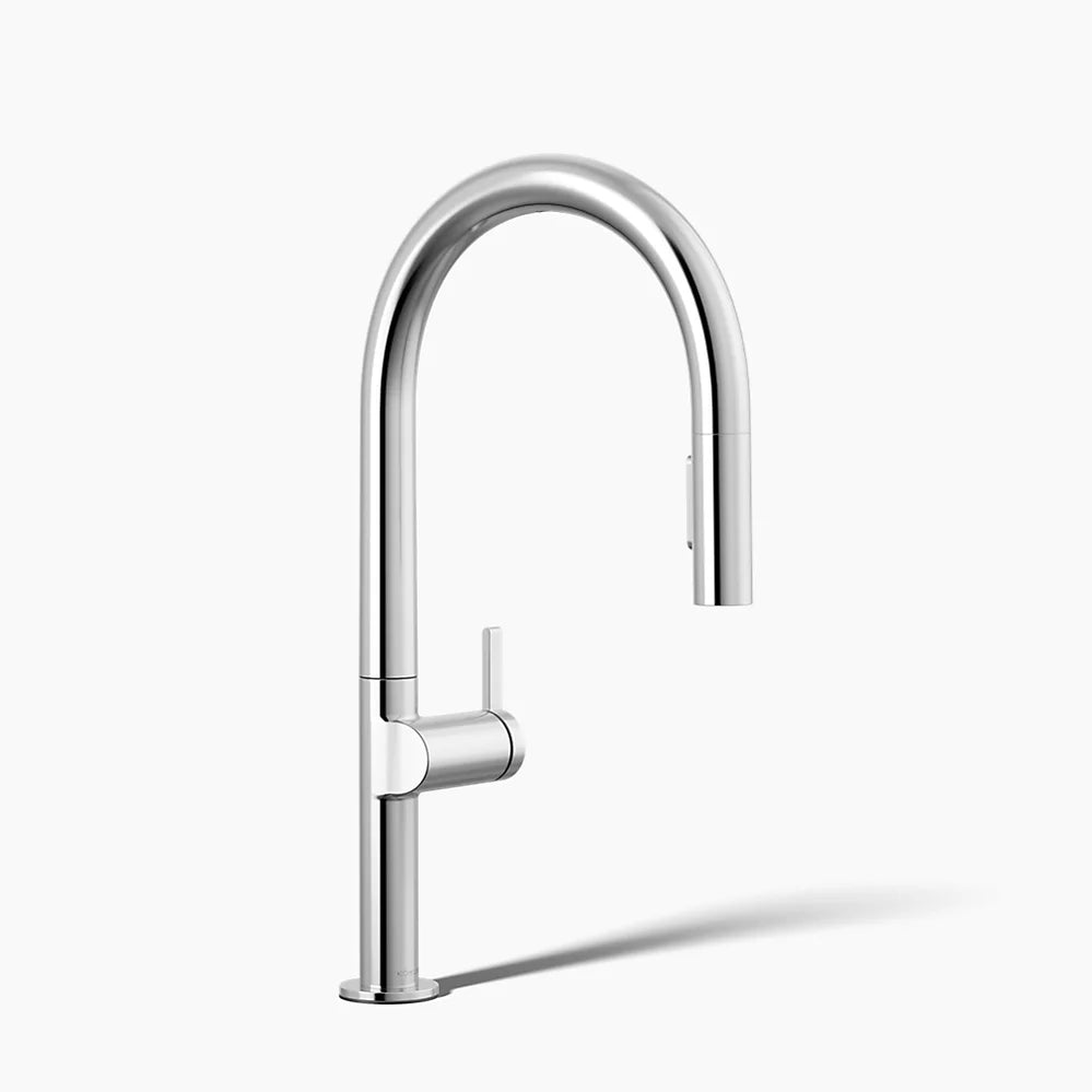 Pull-down kitchen sink faucet