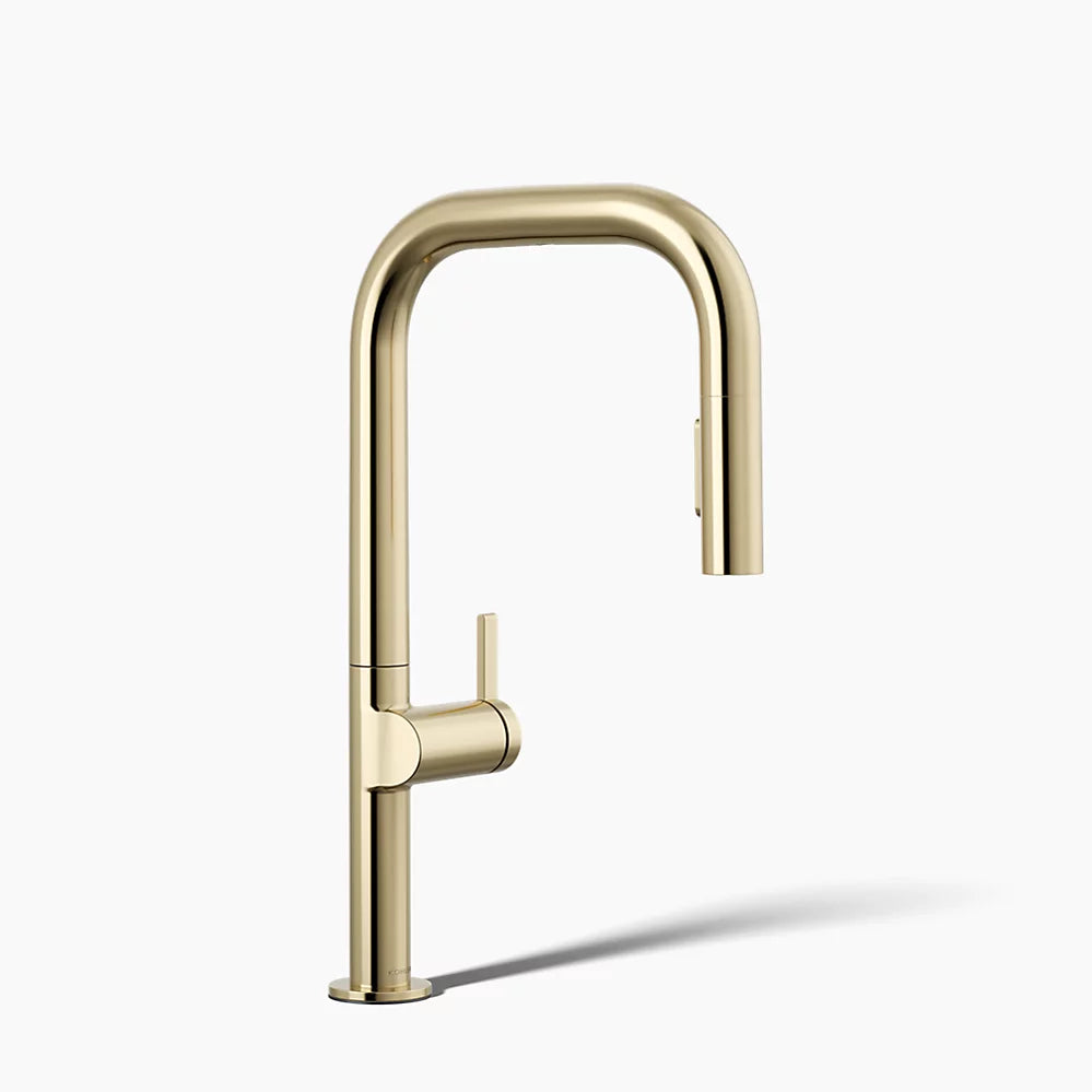 Pull-down kitchen sink faucet