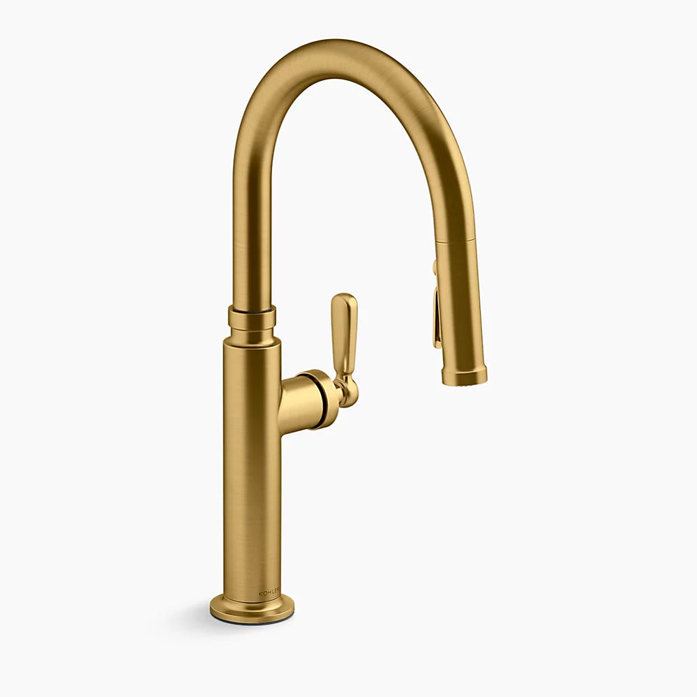 Pull-down kitchen sink faucet
