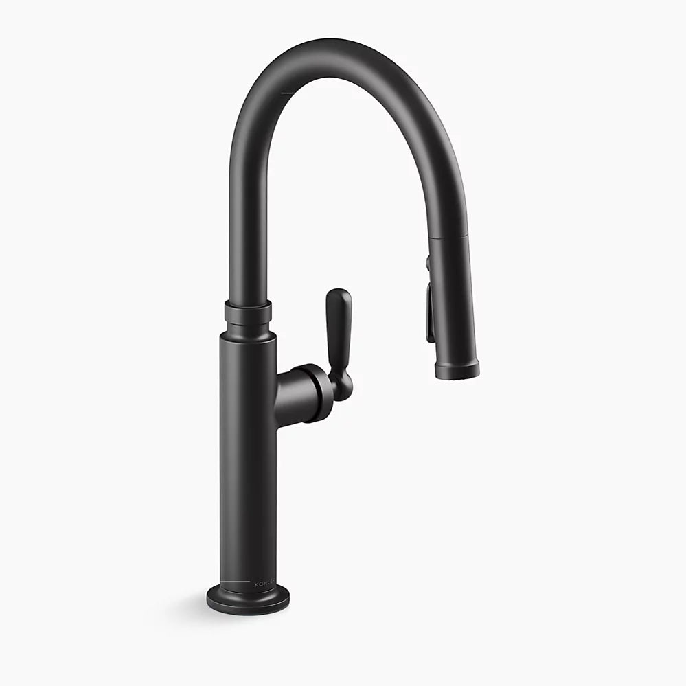 Pull-down kitchen sink faucet