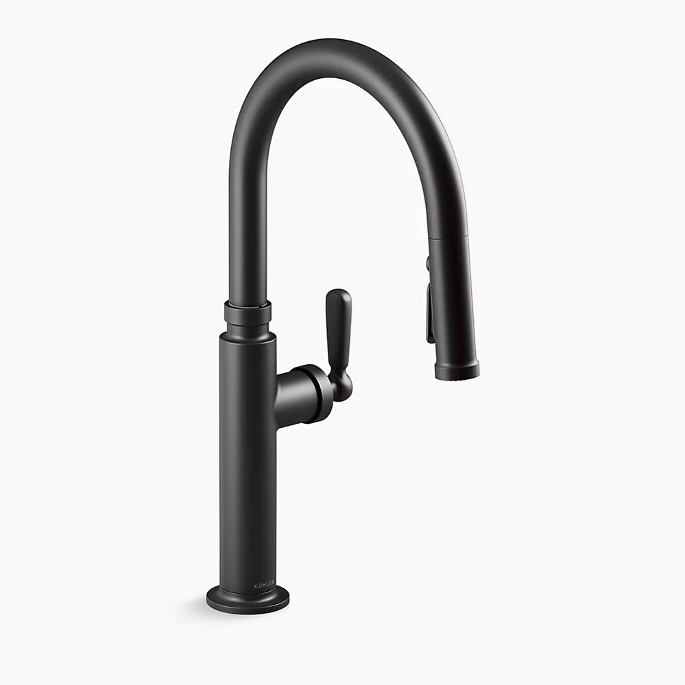 Pull-down kitchen sink faucet