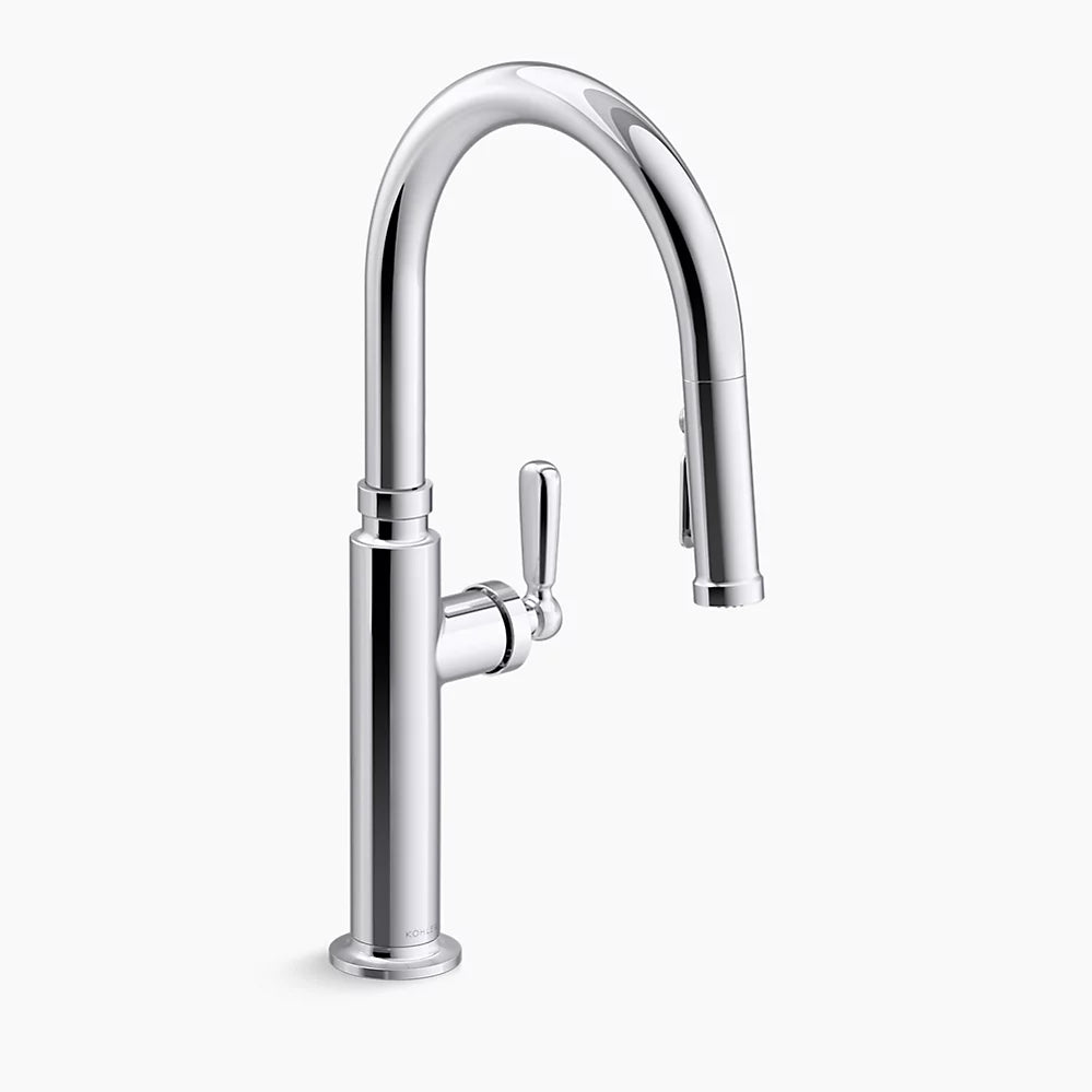 Pull-down kitchen sink faucet