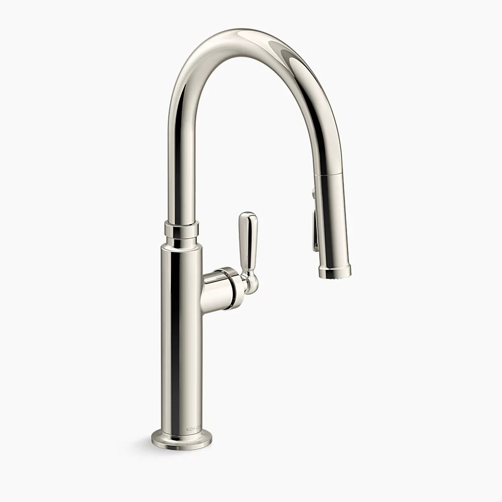 Pull-down kitchen sink faucet