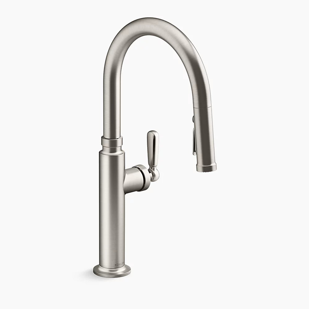 Pull-down kitchen sink faucet