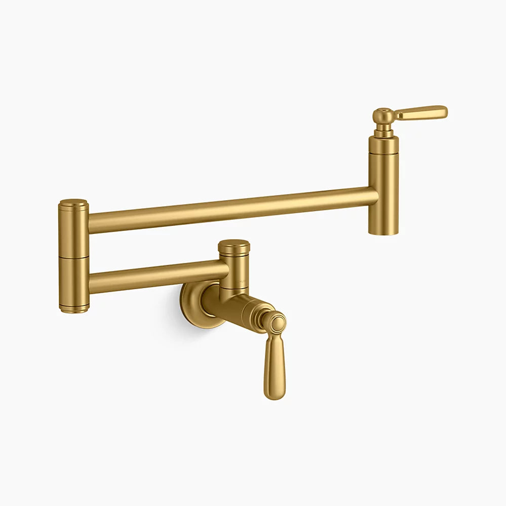 Wall-mount pot filler