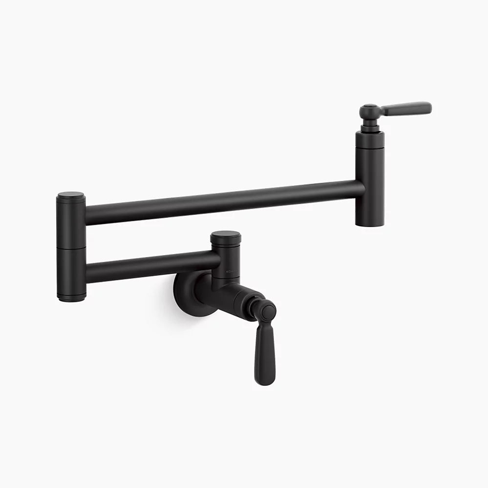 Wall-mount pot filler