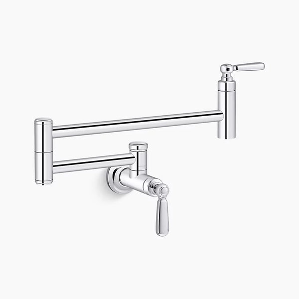 Wall-mount pot filler