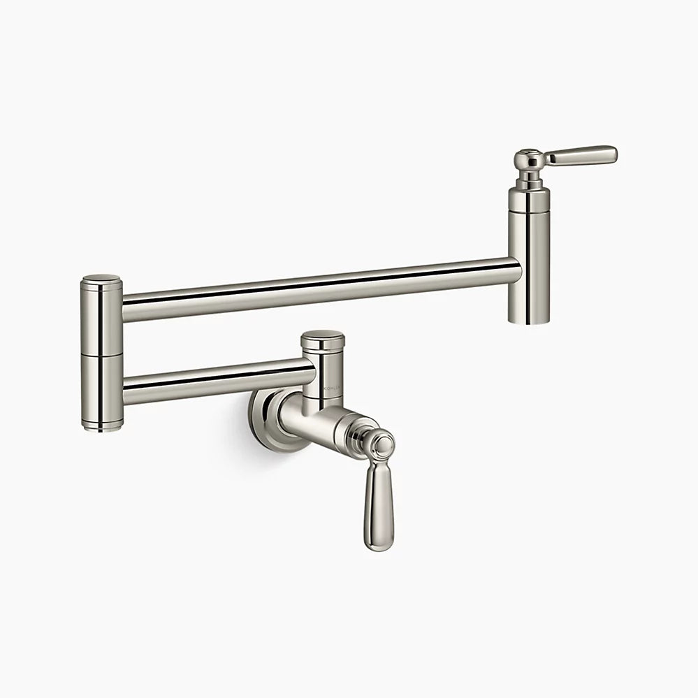 Wall-mount pot filler