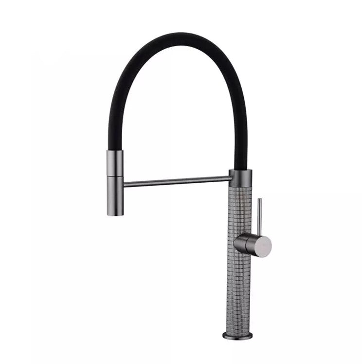 Montro Single-Handle Gooseneck Pull-Down Kitchen Faucet