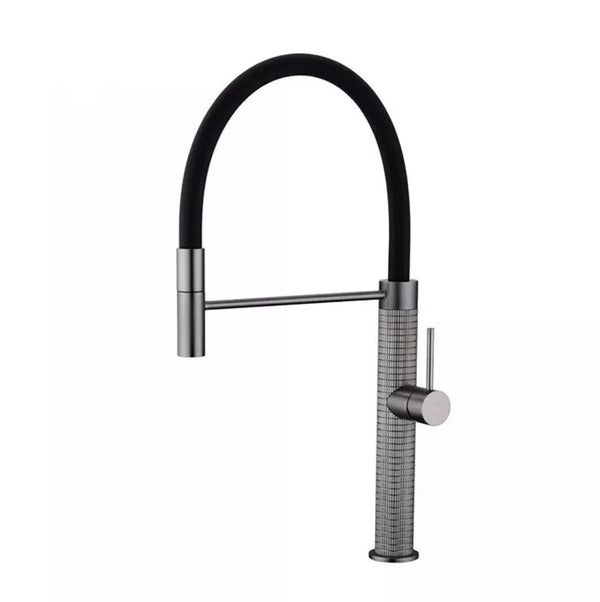 Montro Single-Handle Gooseneck Pull-Down Kitchen Faucet