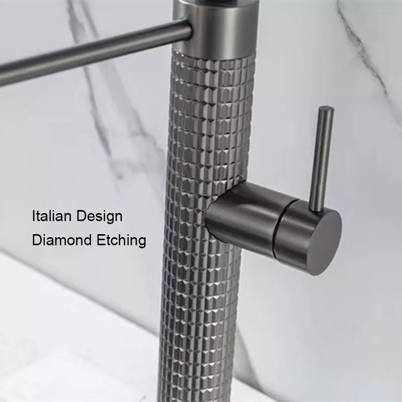 Montro Single-Handle Gooseneck Pull-Down Kitchen Faucet